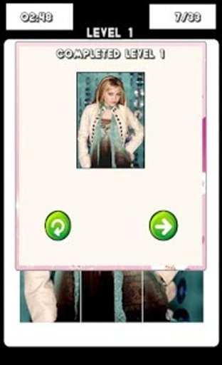 Miley Cyrus Puzzle Game HD截图1