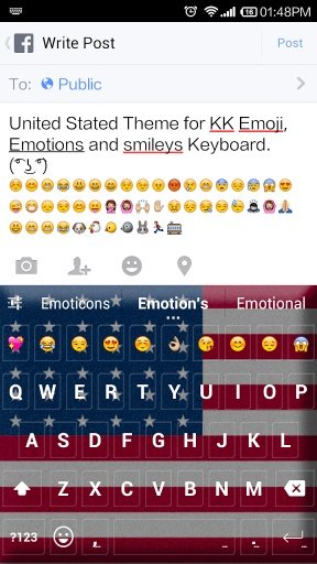 United States Emoji Keyboard截图4