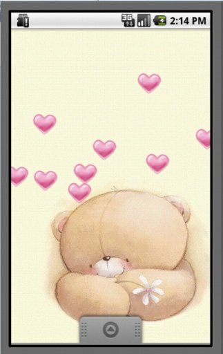 Valentine Smile Bear wallpaper截图3