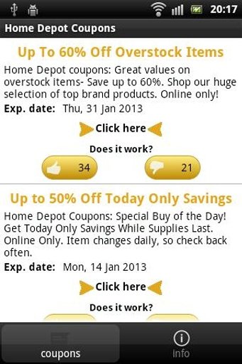 Home Depot Coupons截图2