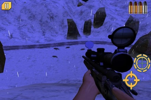 Winter Hunt Sniper Shooting 3D截图2