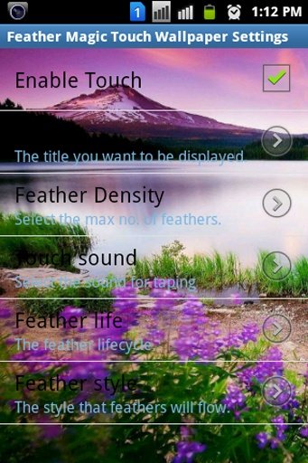 Feather Magic Touch Wallpaper截图2