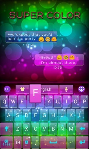 super color go keyboard Theme截图2