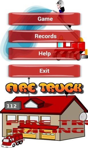 Fire Truck Games Race For Kids截图1