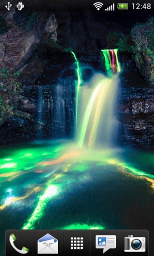 Neon Waterfall Live Wallpaper截图3