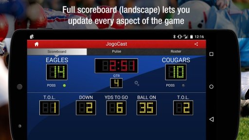 JogoCast Football Scoreboard截图4