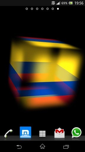 3D Colombia Cube Flag LWP截图4