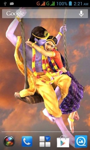 3D Radha Krishna Jhulan LWP截图2