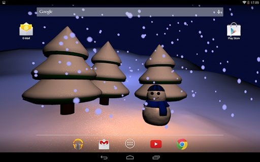 Snowman Gyro3D Live Wallpaper截图9