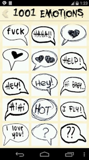 1001 Emotions 4 all text chats截图4