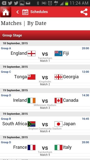 World Cup Rugby England 2015截图2