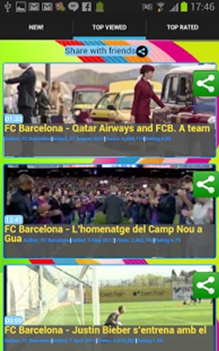 New &amp; Hot FC Barcelona videos截图3