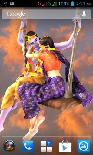 3D Radha Krishna Jhulan LWP截图3