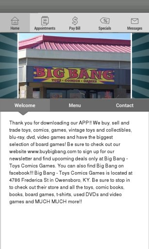 Big Bang Toys Comics Games截图1