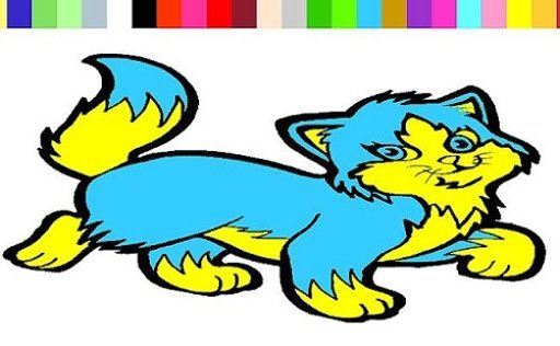 Domestic Cat Coloring Game截图1