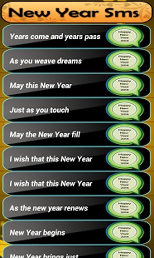 New Year SMS (Whatsapp + FB)截图4