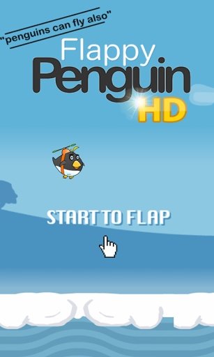 Flappy penguin HD截图4