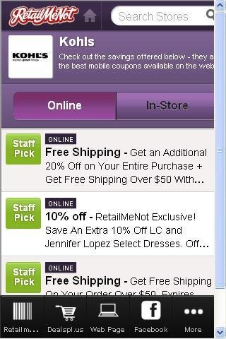 Kohls Coupons截图2