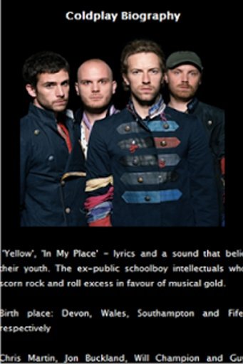 Coldplay Lyrics And Songs截图6