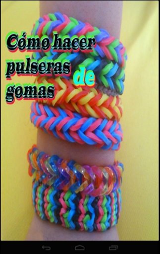 Hacer pulseras gomas colores截图4