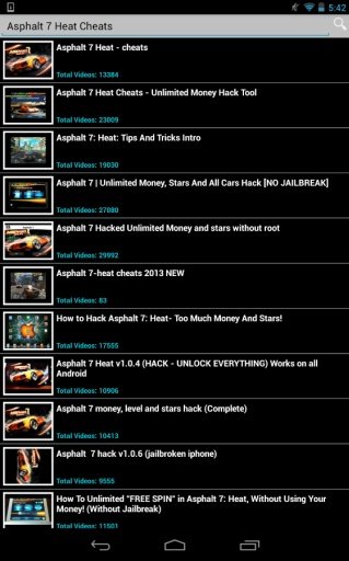 Game Cheats: Asphalt 7 Heat截图4