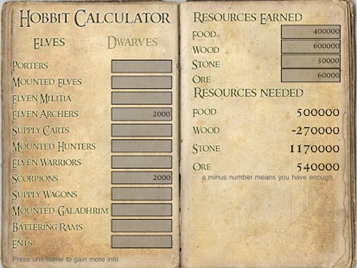 Hobbit Calc HD free截图2