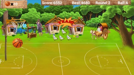 Village Basketball Shoot Game截图2