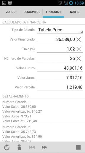 Calculadora Financeira Lite截图2