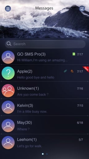 GO SMS PRO SILENT THEME截图1