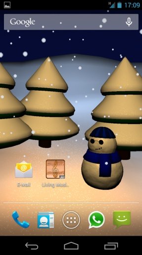 Snowman Gyro3D Live Wallpaper截图2