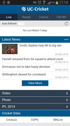 Cricket Live -IPL 2014截图2