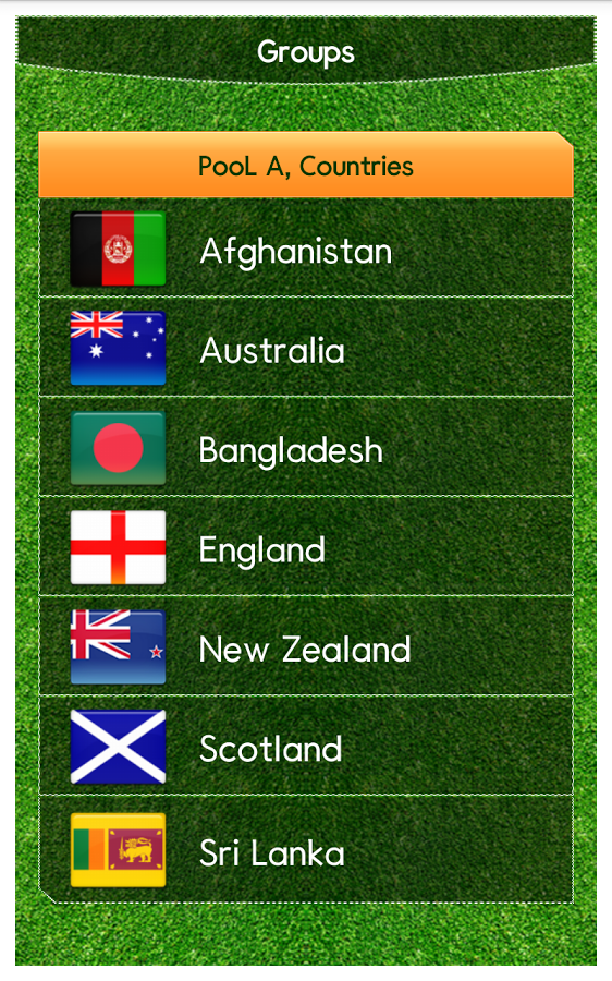 Fixture Cricket World Cup 2015截图5