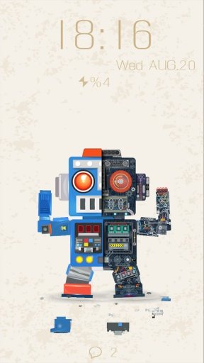 Robot Bobby Live Locker Theme截图6