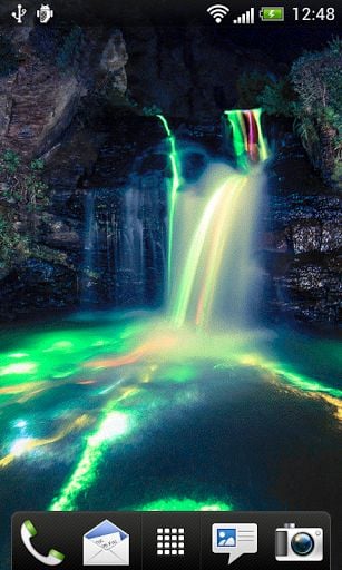 Neon Waterfall Live Wallpaper截图1