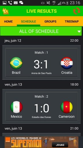 Live Result Football Score2014截图6