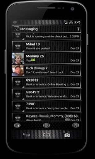 CM10 JB Theme: BLACK CARBON截图11