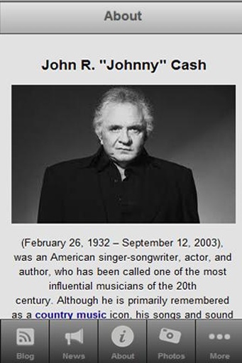 Johnny Cash Official Fan...截图1