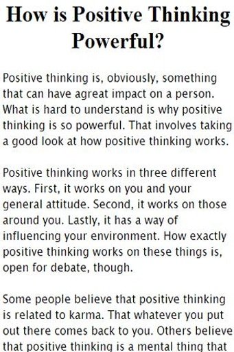 Positive Thinking - The Key to截图2