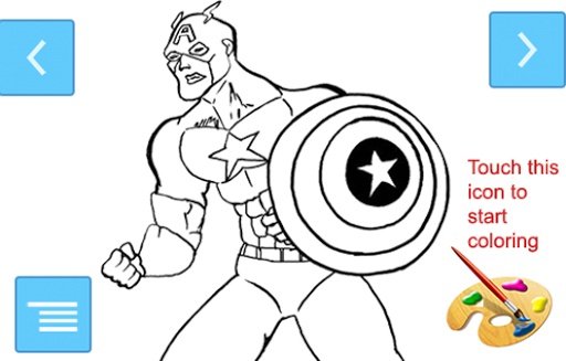 Captain America Coloring Pages截图1