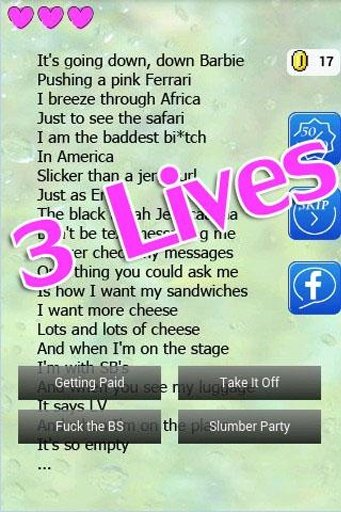 Nicki Minaj Lyrics Quiz截图2