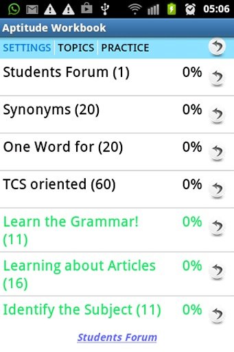 Students Forum's Aptitude Test截图1