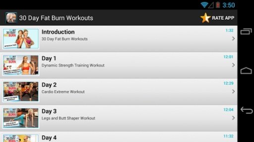 30 Day Fat Burn Workouts截图1