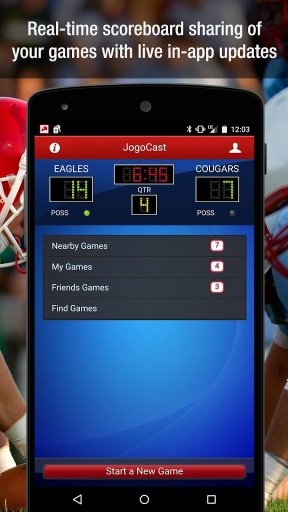 JogoCast Football Scoreboard截图3