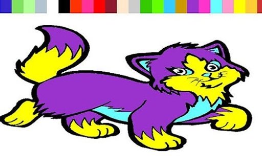 Domestic Cat Coloring Game截图3