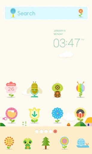 Dooby's Garden dodol theme截图5