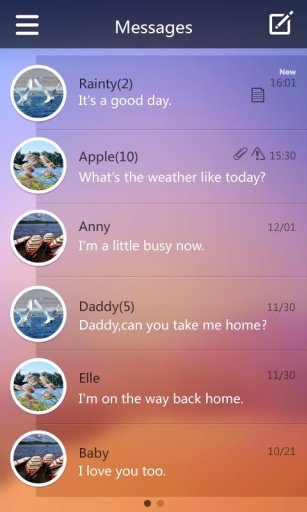 GO SMS PRO EASE THEME EX-KP截图6