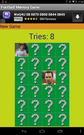 Football Memory Game截图2