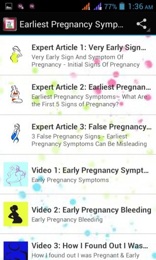 Earliest Pregnancy Symptoms截图1