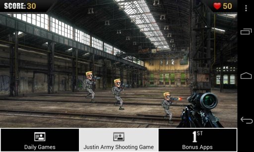 Justin Army Shooting Game截图2