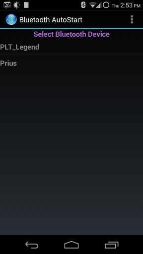 Bluetooth AutoStart Launcher截图2